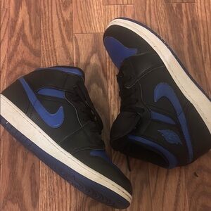 Nike Jordans Blue and Black